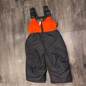 Baby Boy Insulated Snow Bib Overalls 12 Months Zero Exposure Zip Ski Pants Gray